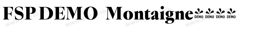 FSP DEMO   Montaigne字体转换